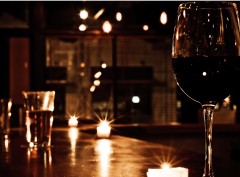 Wine and candles